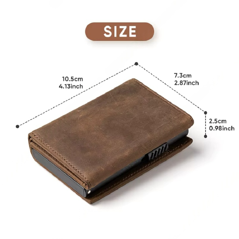 Billetera Tilonstar Hombre Protección RFID Cierre Magnetico