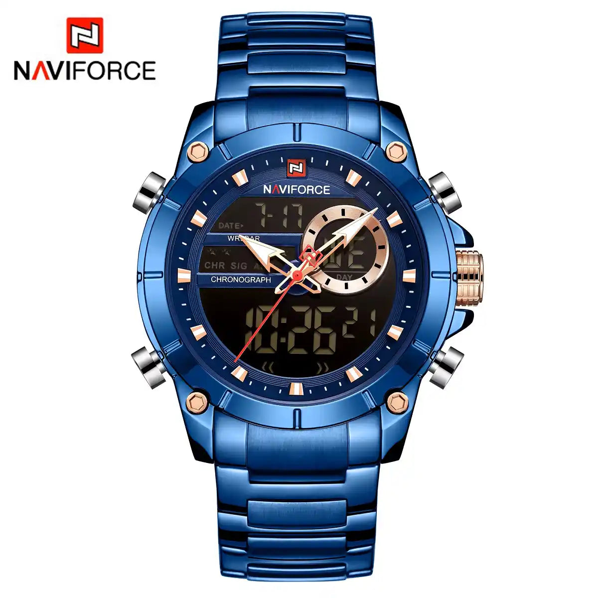 Reloj Naviforce 9163 Hombre Correa de Acero