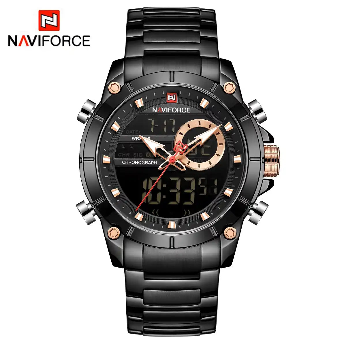 Reloj Naviforce 9163 Hombre Correa de Acero