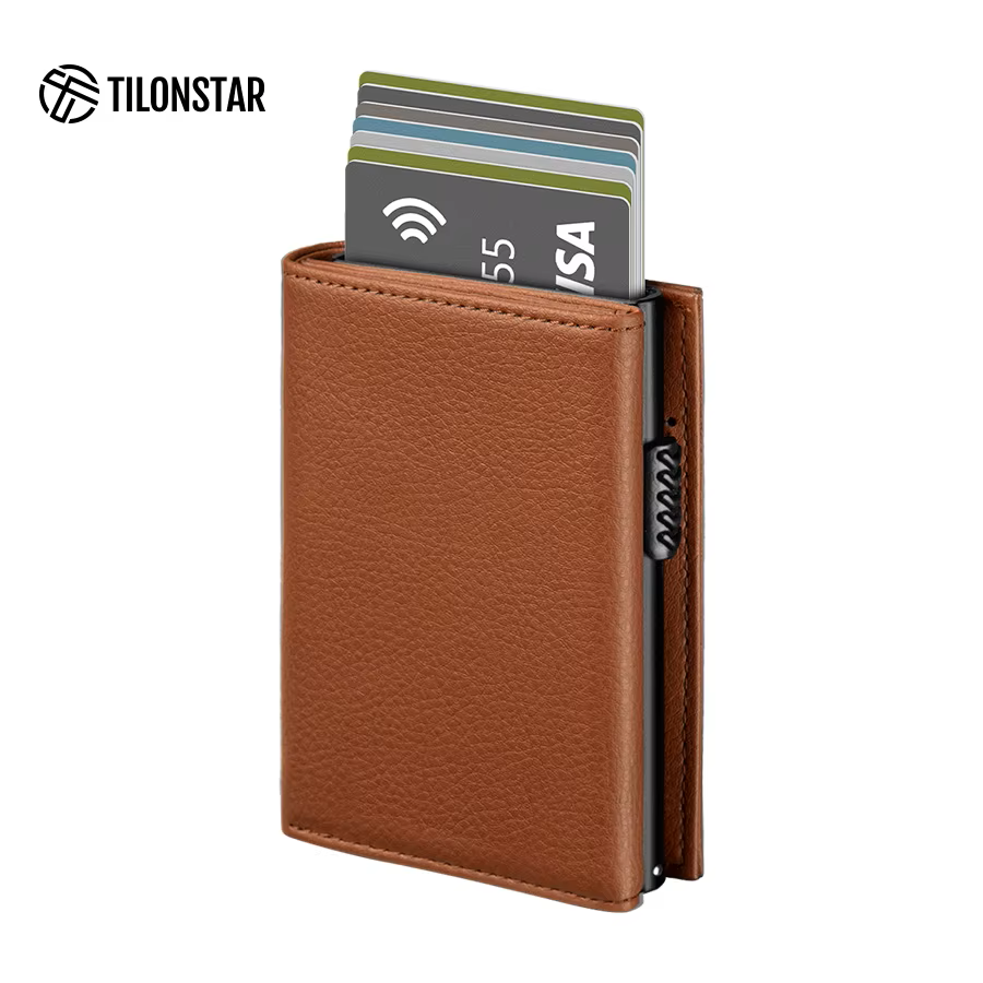 Billetera Tilonstar Hombre Protección RFID Cierre Magnetico