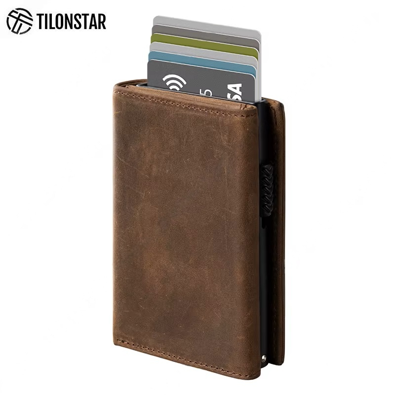 Billetera Tilonstar Hombre Protección RFID Cierre Magnetico