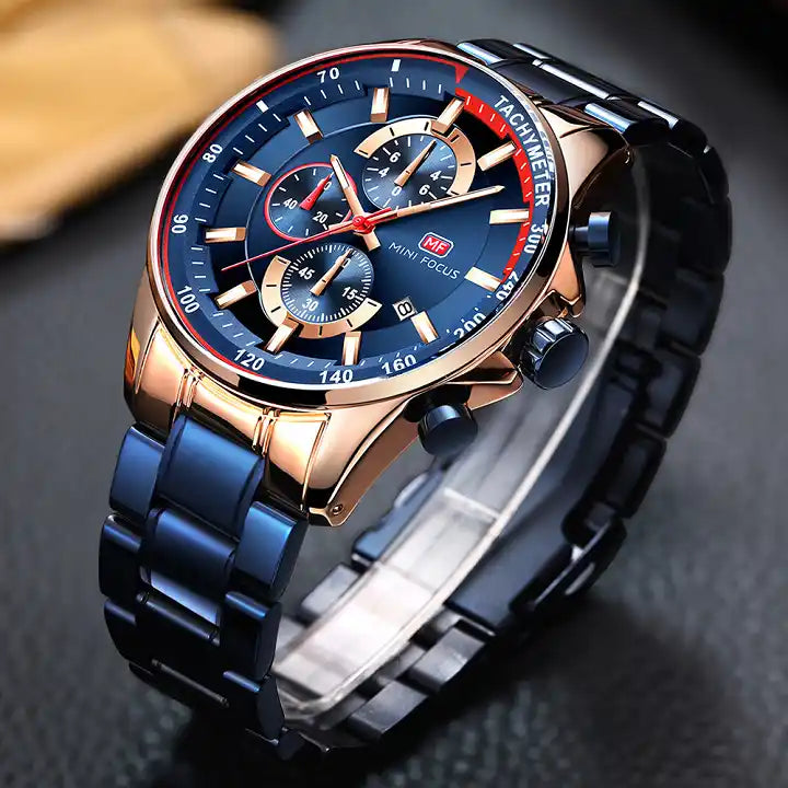 Reloj Mini Focus 0218G Hombre Correa de Acero