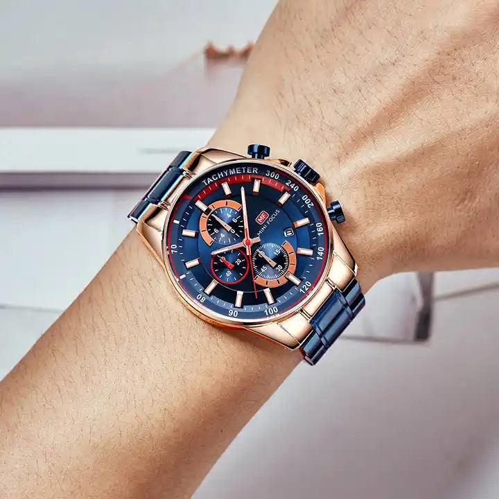 Reloj Mini Focus 0218G Hombre Correa de Acero