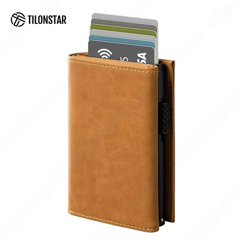 Billetera Tilonstar Hombre Protección RFID Cierre Magnetico
