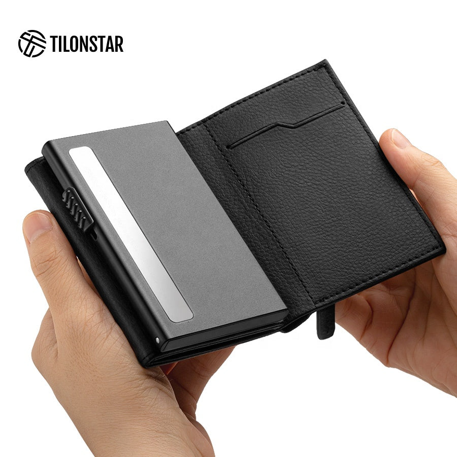 Billetera Tilonstar Hombre Protección RFID Cierre Magnetico