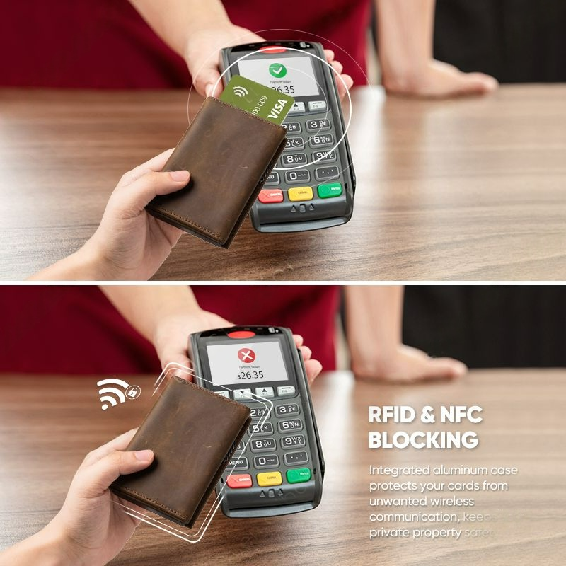 Billetera Tilonstar Hombre Protección RFID Cierre Magnetico