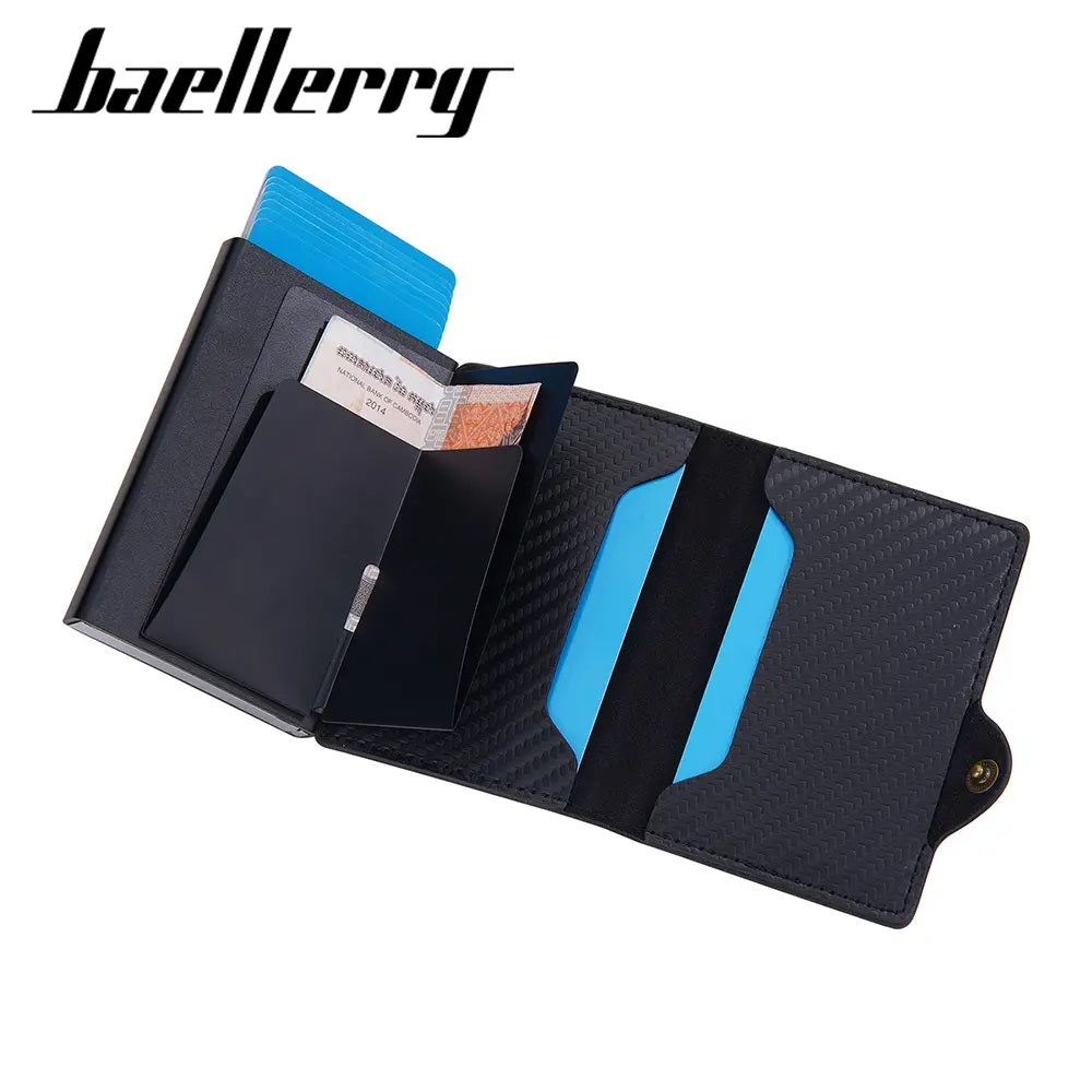 Billetera Baellerry Fibra Carbono Hombre RFID Tarjetero