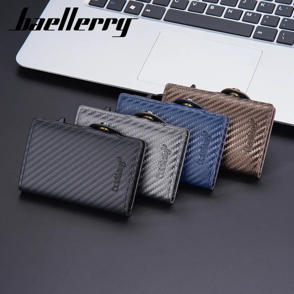 Billetera Baellerry Fibra Carbono Hombre RFID Tarjetero