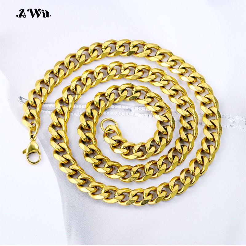 Collar Cadena de Eslabones Cubanos Acero Inoxidable