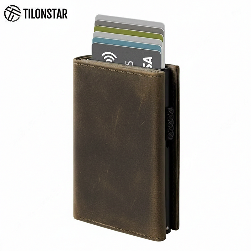 Billetera Tilonstar Hombre Protección RFID Cierre Magnetico
