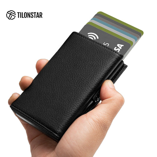 Billetera Tilonstar Hombre Protección RFID Cierre Magnetico