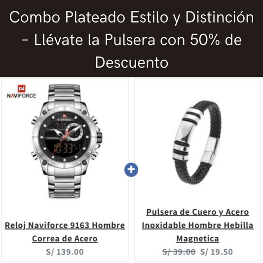 Combo Plateado Estilo y Distinción – Llévate la Pulsera con 50% de Descuento