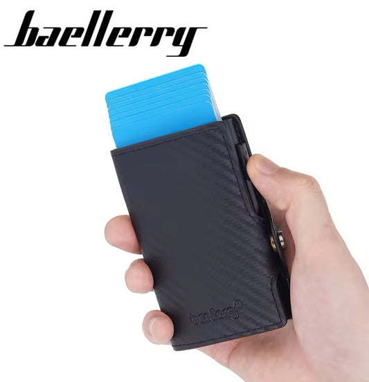 Billetera Baellerry Fibra Carbono Hombre RFID Tarjetero