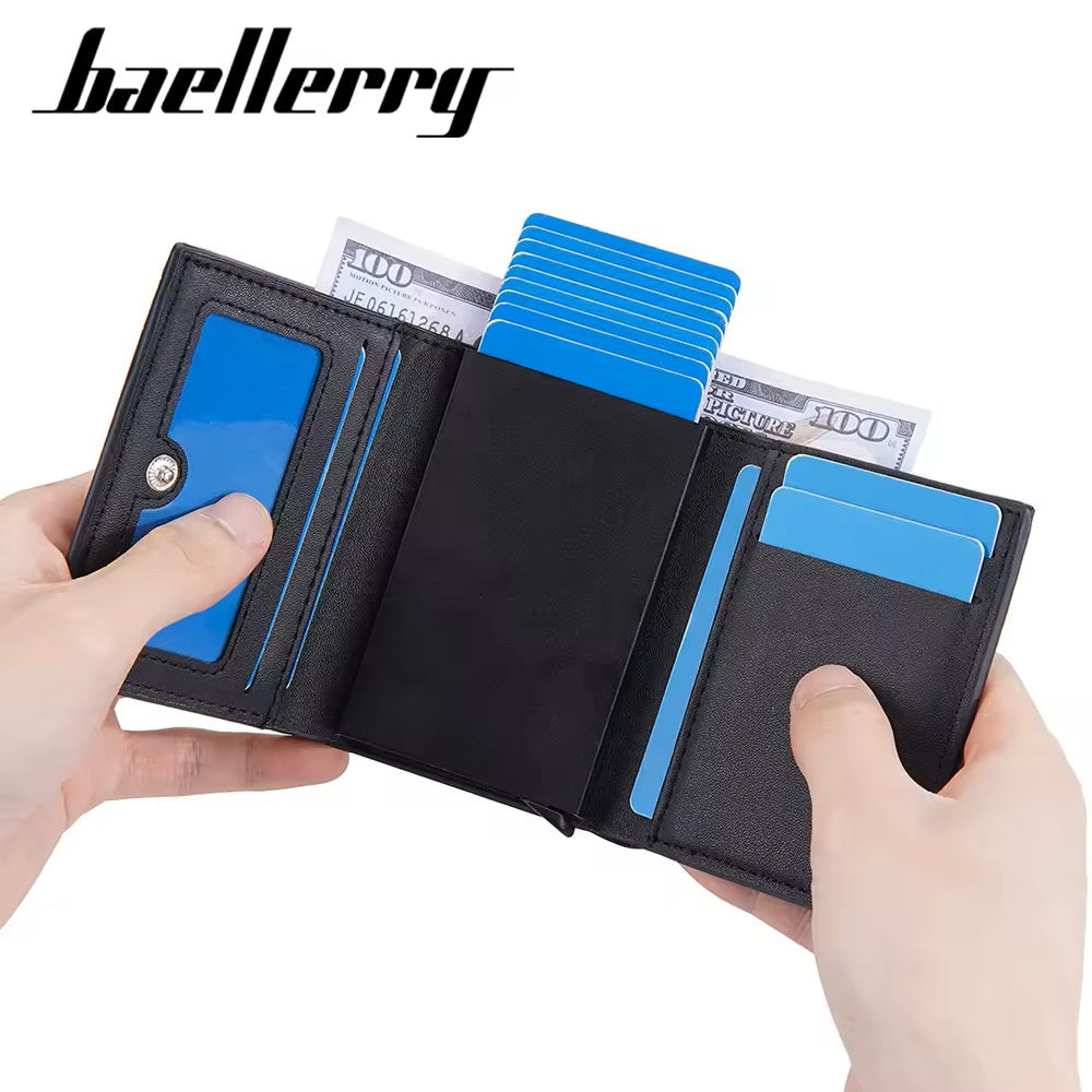 Billetera Baellerry Cocodrilo Hombre RFID Tarjetero Billetes