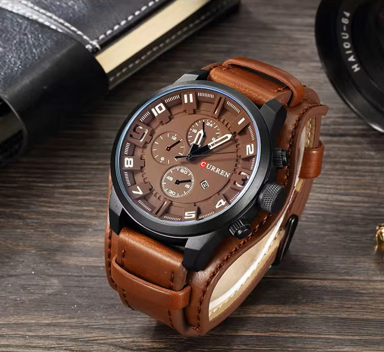 Reloj Curren 8225 Hombre Correa de Cuero