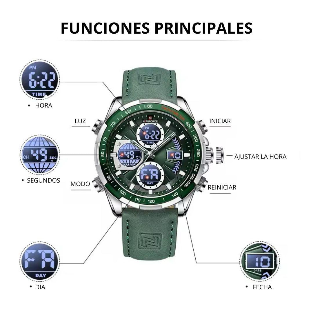 Reloj Naviforce 9197 Hombre Correa de Cuero