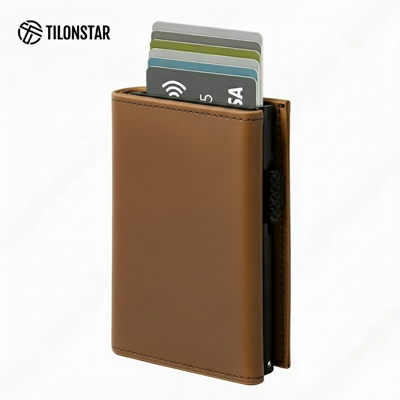 Billetera Tilonstar Hombre Protección RFID Cierre Magnetico